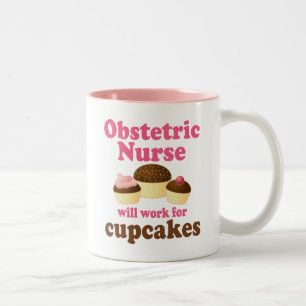 Lustige Obstetric Krankenschwester Zweifarbige Tasse