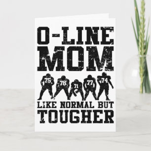 Lustige Offensive Line Football Lineman Mama Karte