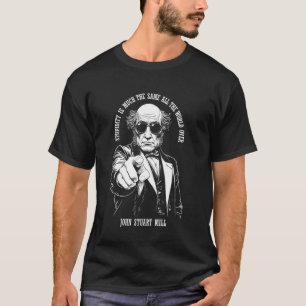 Lustige Ökonomie John Stuart Mill Ökonom Stupidi T-Shirt