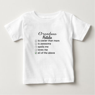 Lustige Oma Baby, Benutzerdefinierte Oma, Personal Baby T-shirt