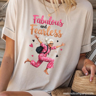 Lustige Oma Fantastisch und Furchtlos Tri-Blend Shirt