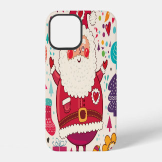 Lustige Oma-Klaus-Weihnachtsillustration iPhone 12 Hülle