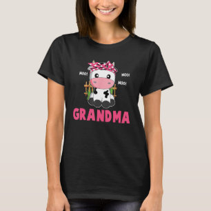 Lustige Oma Kuh Süße Kuh Bauer Geburtstag Passend T-Shirt