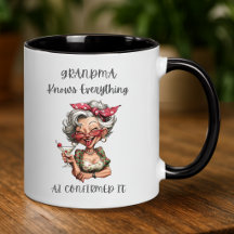 Lustige Oma-Tasse – KI bestätigt es