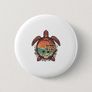 Lustige Oma Turtle Beach Vintage-Shirt-Design_1 Button