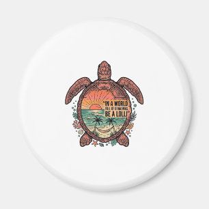 Lustige Oma Turtle Beach Vintage-Shirt Design_1 Magnet