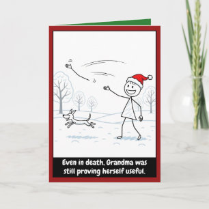 Lustige Oma Weihnachten Karte