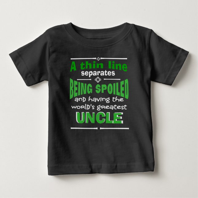 lustige Onkel-Verleumdungstheorie Baby T-shirt (Vorderseite)