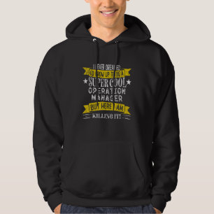 Lustige Operationsmanager-Shirts Berufsbezeichnung Hoodie