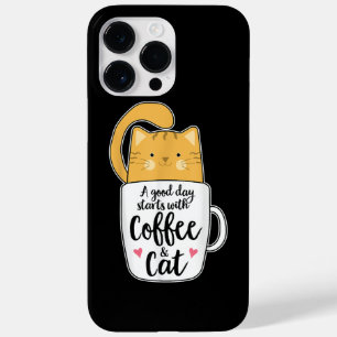 Lustige Orange Katze Kaffeetasse Katzenliebhaber Case-Mate iPhone 14 Pro Max Hülle