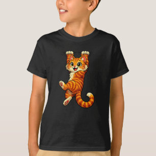 Lustige Orange Tabby-Katze Kinder T-Shirt