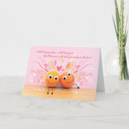Lustige Orangen Valentinstagskarte Karte