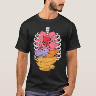 Lustige Organe aus Katzen gemacht T-Shirt