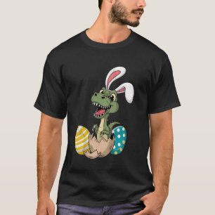 Lustige Ostern Dinosaurier T-Rex Ohren Ei Schlüpfe T-Shirt