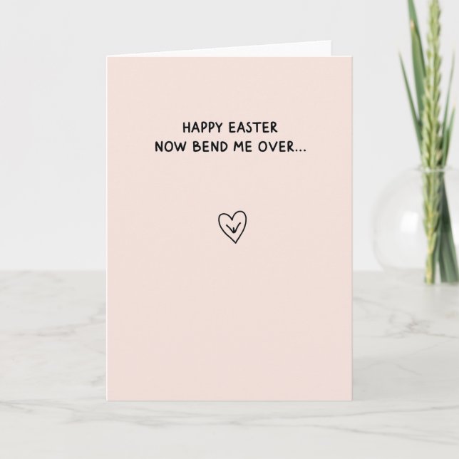 Lustige Ostern Karte zum Bücken (Vorderseite)