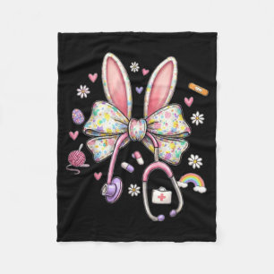 Lustige Ostern Krankenpflegerin Bunny Süße Kranken Fleecedecke