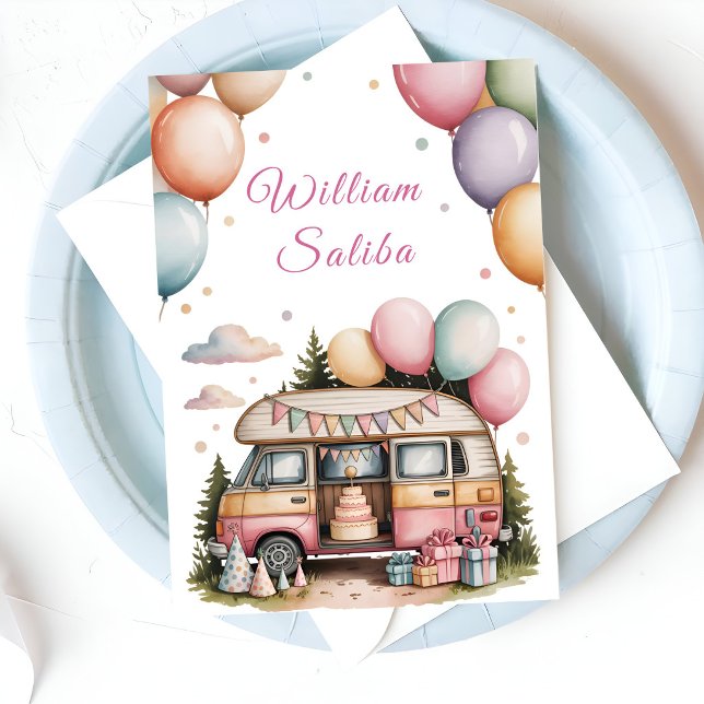 Lustige Outdoor-Boho-Feier Karte (Von Creator hochgeladen)