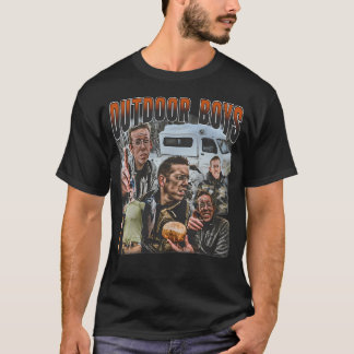 Lustige Outdoor-Jungs-Camping- Und T-Shirt