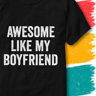 Lustige Paarzitate Awesome wie mein Freund T-Shirt