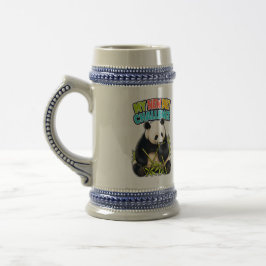 Lustige Panda-Diät-Challenge Dad Stein Bierglas