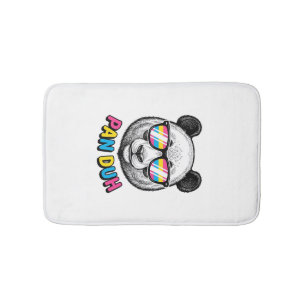 Lustige Panda-Sonnenbrille Vintage-Gravur-Shirt De Badematte