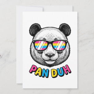 Lustige Panda-Sonnenbrille Vintage Gravur Shirt De Einladung