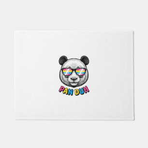 Lustige Panda-Sonnenbrille Vintage-Gravur-Shirt-De Fußmatte