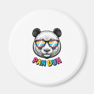 Lustige Panda-Sonnenbrille Vintage Gravur T-Shirt Magnet