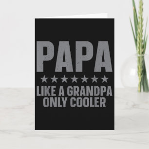 Lustige Papa-Kunst für Opa von Enkelkindern Väter Karte