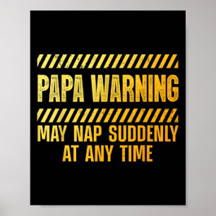 Lustige Papa-Kunst für Opa von Enkelkindern Väter  Poster
