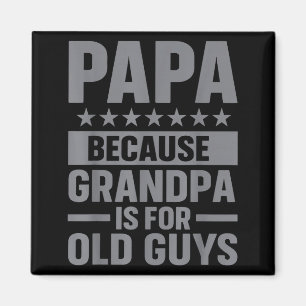 Lustige Papa-Kunst für Opa von Enkelkindern zum Va Magnet