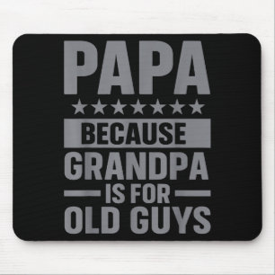 Lustige Papa-Kunst für Opa von Enkelkindern zum Va Mousepad