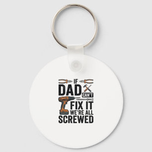 Lustige Papa-Reparatur-Tool-Quote-Vektor-Design_ Schlüsselanhänger