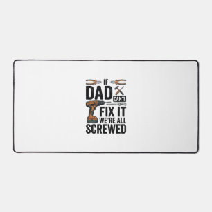 Lustige Papa-Reparatur-Tool-Quote-Vektor-Design_ Schreibtischunterlage
