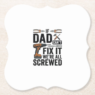 Lustige Papa-Reparatur-Tool-Quote-Vektor-Design_ Untersetzer