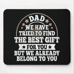 Lustige Papa-Spruch-Grafik Vintage Papa Vater Mousepad