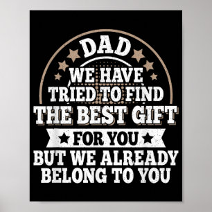 Lustige Papa-Spruch-Grafik Vintage Papa Vater Poster