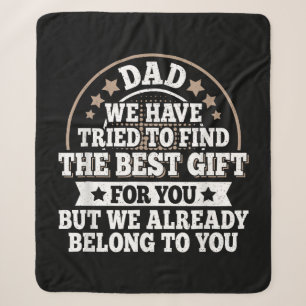 Lustige Papa-Sprüche Grafik Vintage Papa Vater Sherpadecke