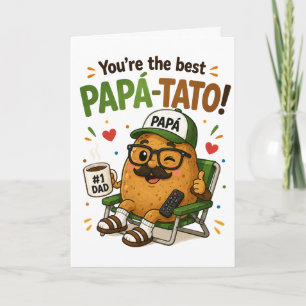 Lustige Papá Tato Vatertag Geburtstagskarte Karte