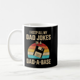 Lustige Papa-Witze in Papa-Base-Vintage für Väter Kaffeetasse