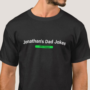 Lustige Papa-Witze Voll aufgeladener schwarzer ben T-Shirt