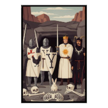 Lustige Parodie von Sir Lancelot und Tim dem Zaube