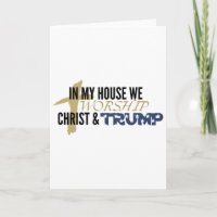 Lustige Parodie „Wir beten Christus und Trump an“