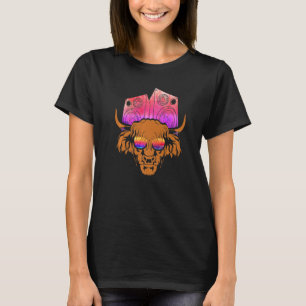 Lustige Party-Tier Sonnenbrille Schottischer Highl T-Shirt
