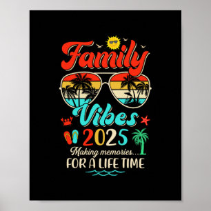 Lustige passende Familientreffen 2025 Erinnerungen Poster