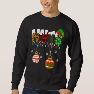 Lustige passende Kastanien Weihnachten Paar Sweatshirt
