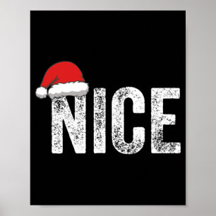 Lustige passende Paare unanständig nett Weihnachte Poster