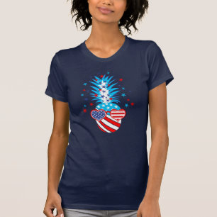 Lustige patriotische Ananas T-Shirt