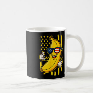 Lustige patriotische Banane amerikanische Flagge S Kaffeetasse