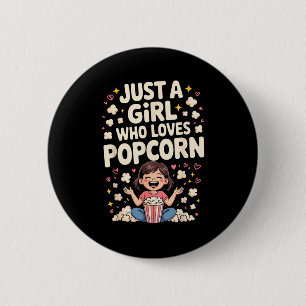 Lustige Pcorn-Kunst für Frauen Mädchen Kinder P Co Button